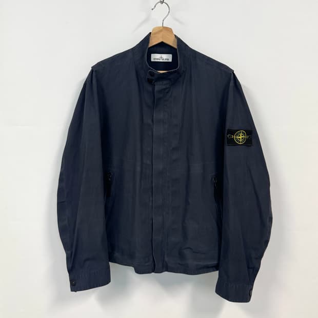STONE ISLAND 스톤아일랜드 안티드롭 스탠드 칼라 트윌 자켓 XL