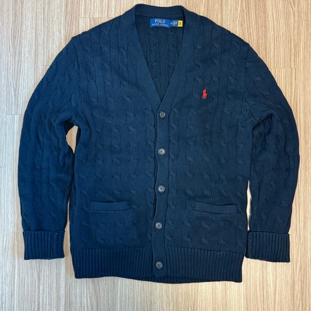 [남성 M] 폴로 랄프로렌 케이블 가디건 네이비