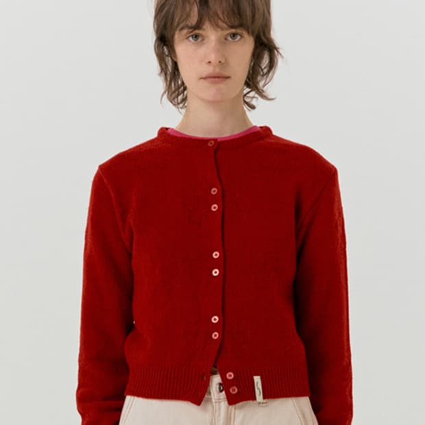 싱킹디퍼 자가드 가디건