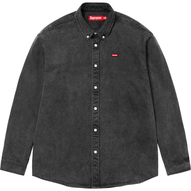 [M] 슈프림 (Supreme) 스몰 박스 셔츠 워시드 블랙