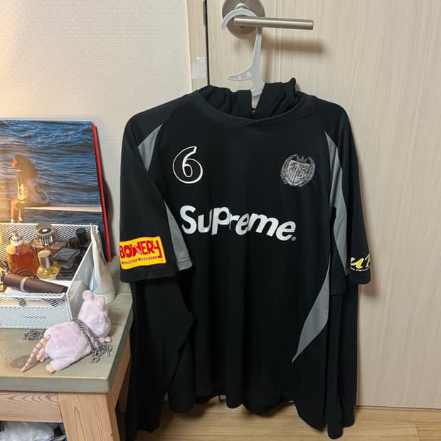 슈프림 후드 사커 유니폼 [L]