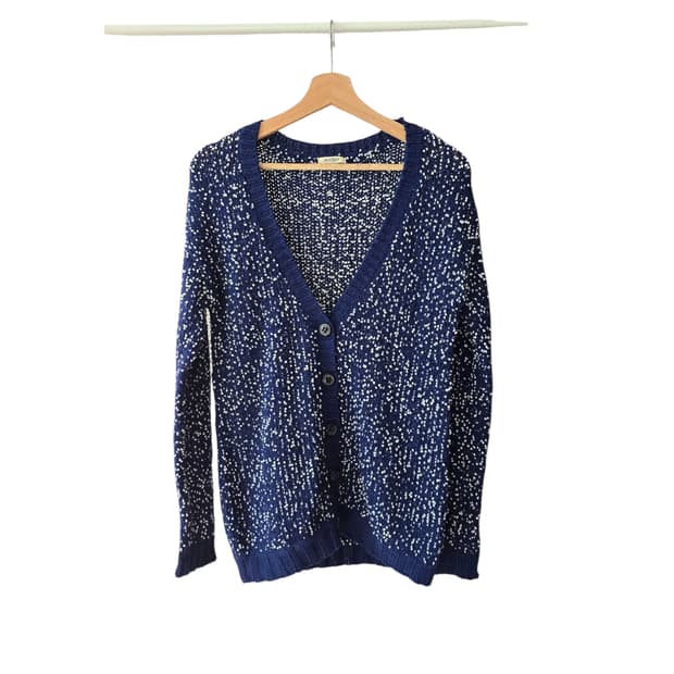 마우지 Vintage 몽글 패턴 Cardigan