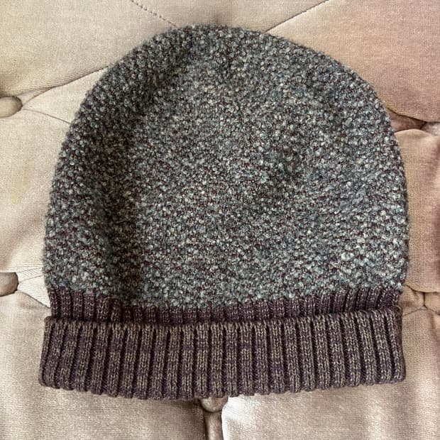 휴리나 FURINA  브라운 울니트모자 니트비니