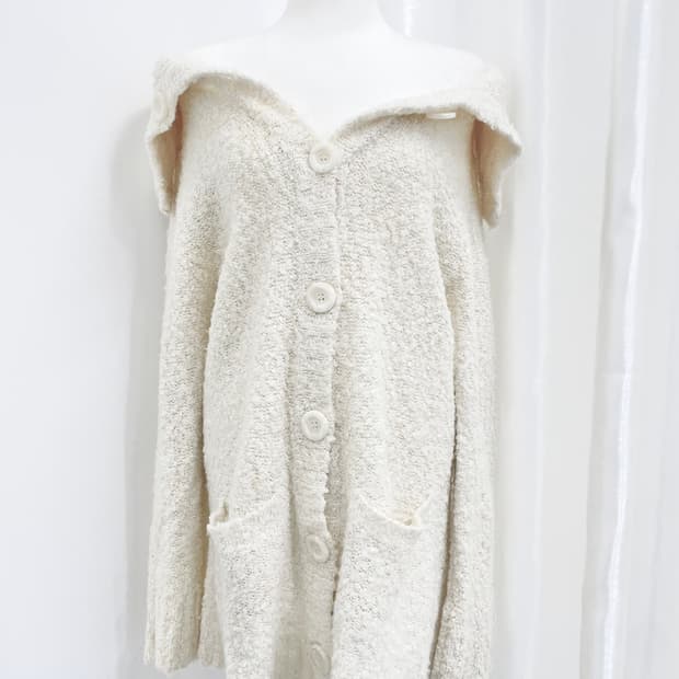 리즈리사 깔 달천 글리터 코튼 롱 가디건