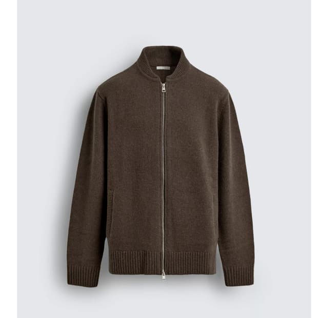 자라 울 니트집업 새상품