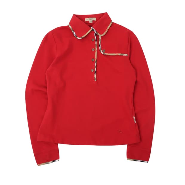 버버리 런던 노바체크 패널 pk 롱슬리브 티셔츠