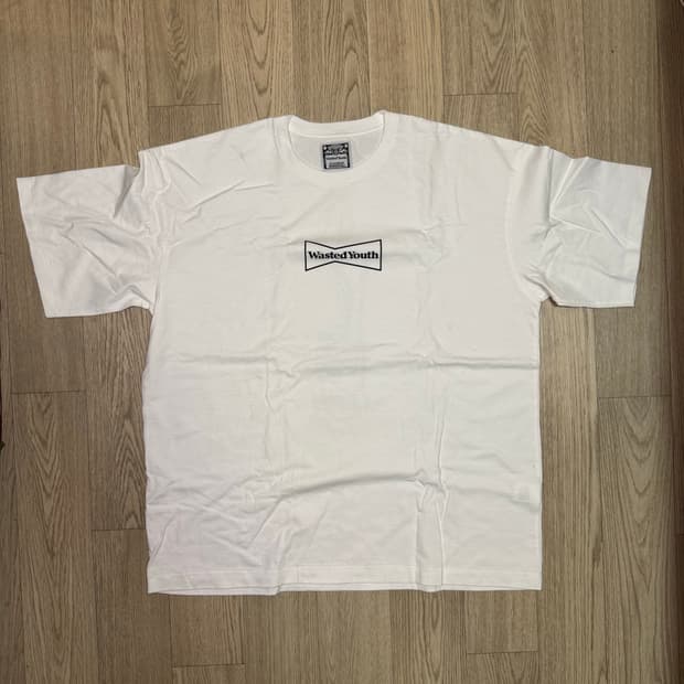 베르디 웨이스티드 유스 티셔츠 화이트