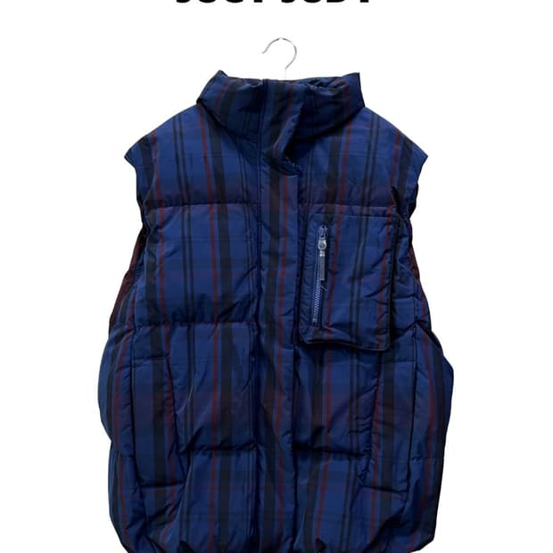 (80) 쥬시쥬디 체크 조끼패딩 베스트