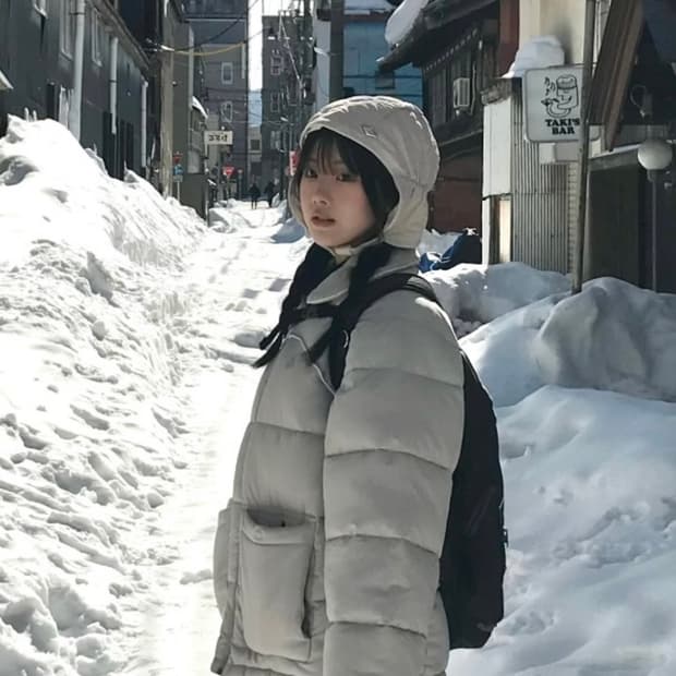 미스치프 퀄티드 푸퍼 햇 패딩모자 새상품