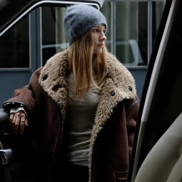 108파운드 리버시블 시어링 코트 무스탕 자켓