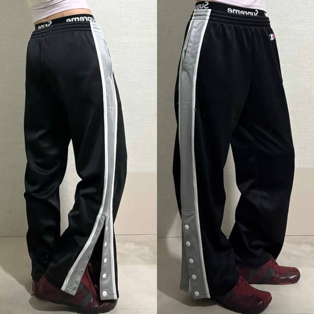 챔피온 사이드버튼 트레이닝 팬츠