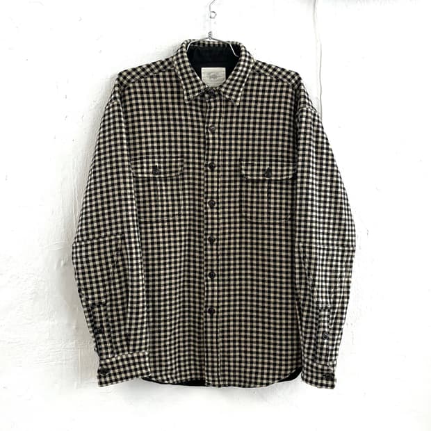 RRL 90s 체크 울 패디드 버팔로 자켓
