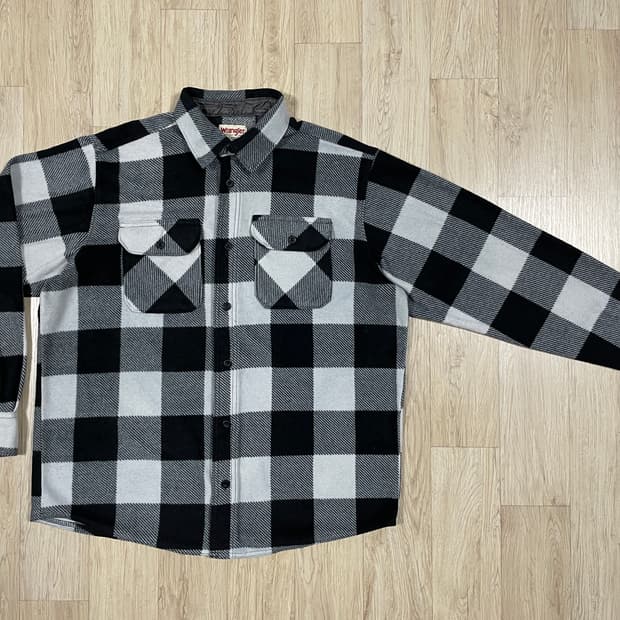100~105) 00's 랭글러 체크 후리스셔츠(RRL&LVC&폴로)