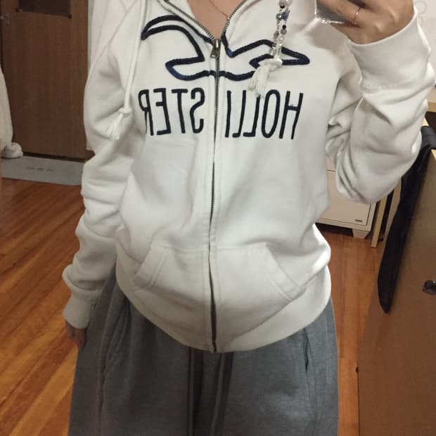 홀리스터 대장 빅로고 후드집업