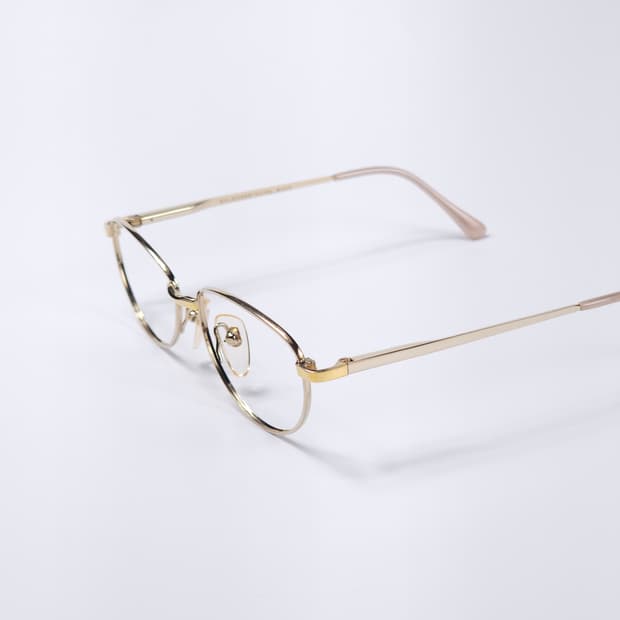 21K 도금 90년도 오벌형 빈티지 안경