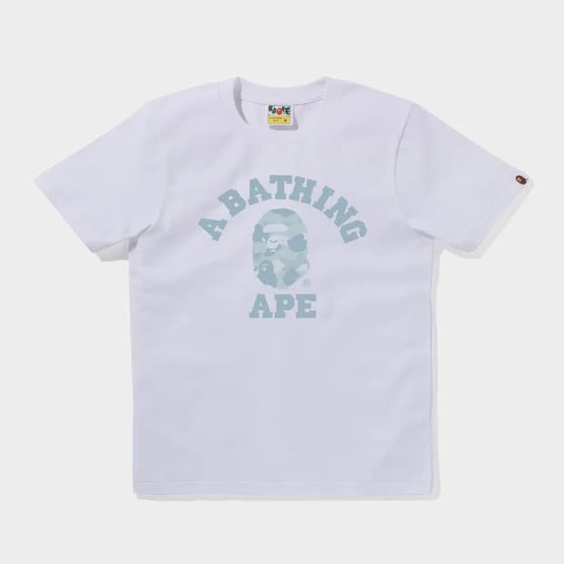 베이프 반팔티 파스텔 컬러 카모 콜리지 티셔츠