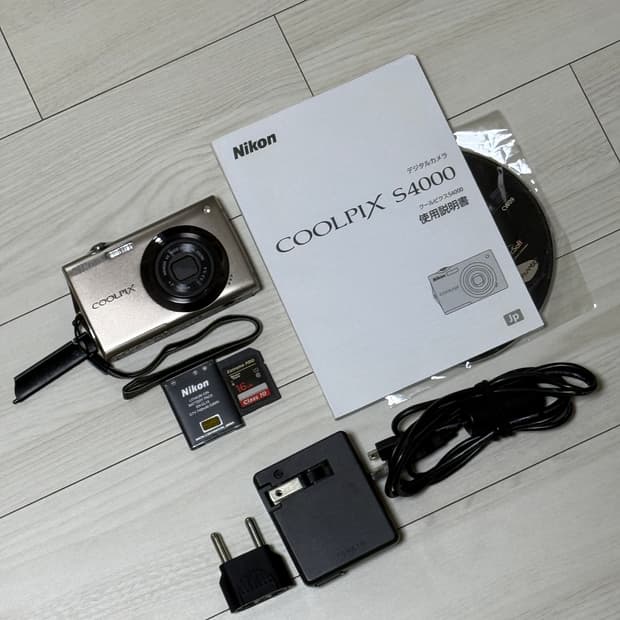 터치) 니콘 쿨픽스 S4000 빈티지 디카 디지털카메라 브론즈