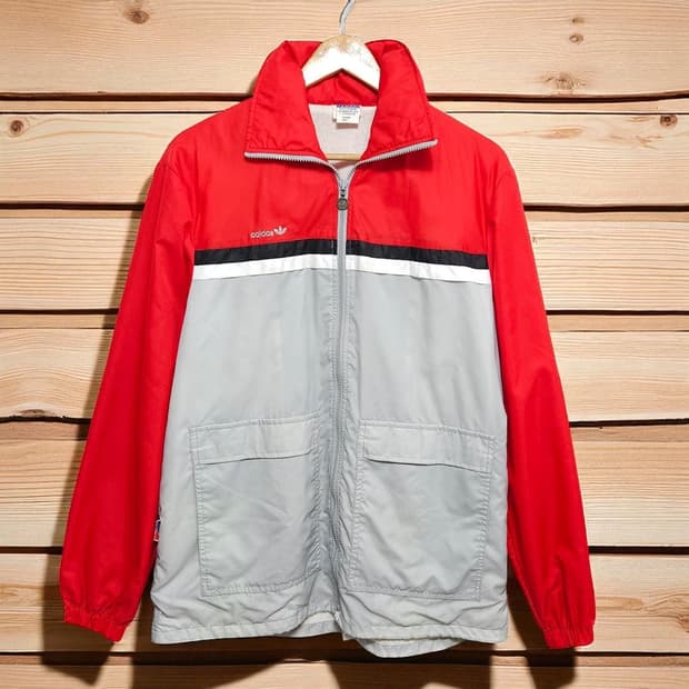 100)ADIDAS 아디다스 1980s바람막이 자켓(일본내수제품)