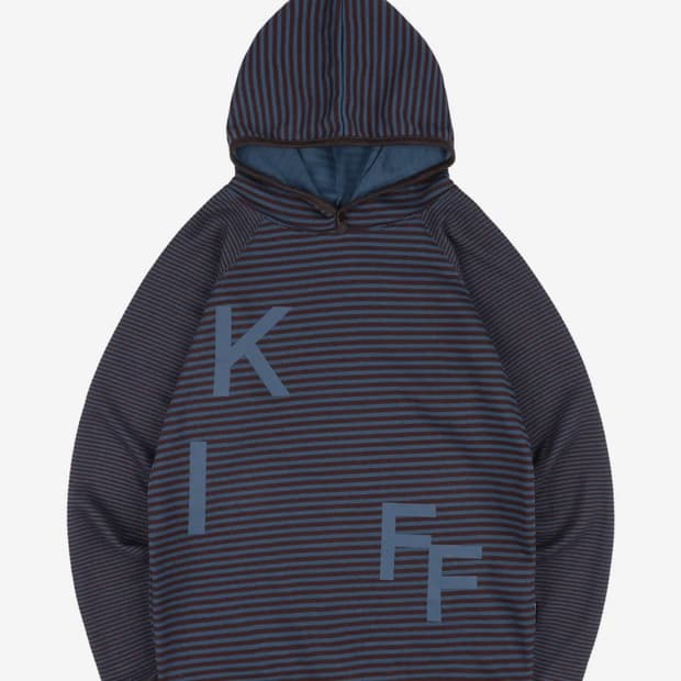 카이파이 키프 스트라이프 후드 롱슬리브 (블루) 