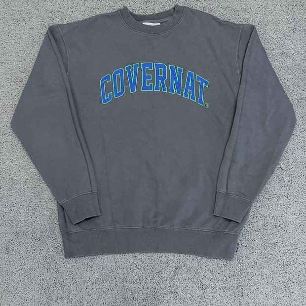 (S) 커버낫 스펠아웃 맨투맨 차콜