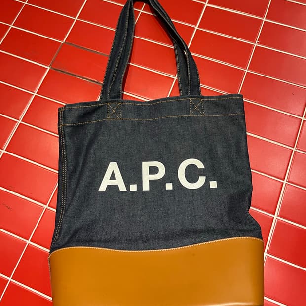 APC 아페쎄 정품 데님 토트백