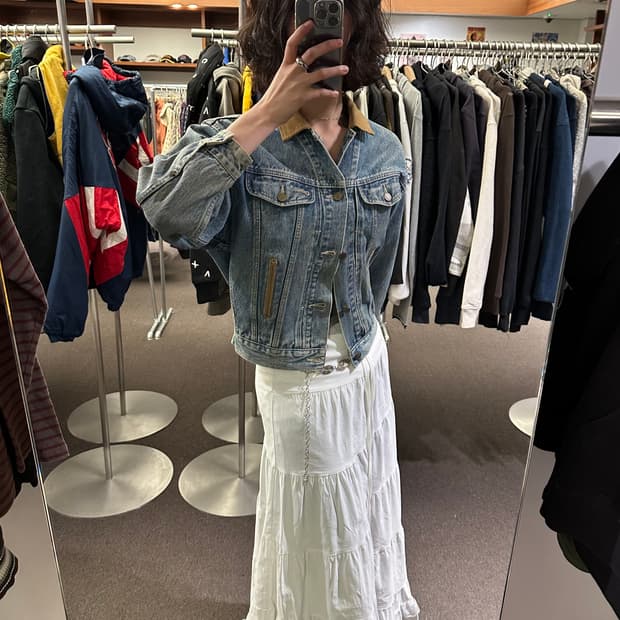 L)BIG JOHN 빈티지 데님 자켓