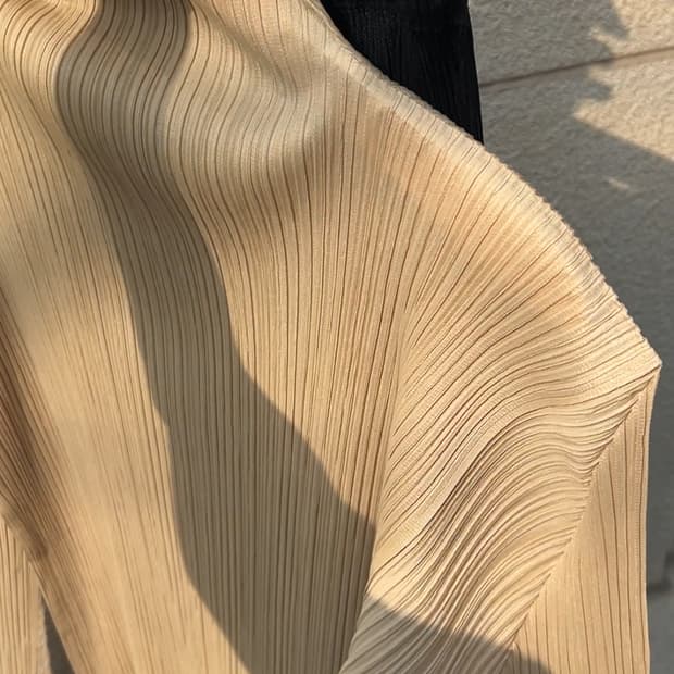 Pleats Please mock neck top