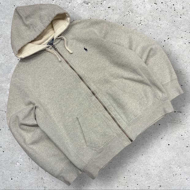 [2XL] 폴로 랄프로렌 그레이 풀집 후드집업 B780