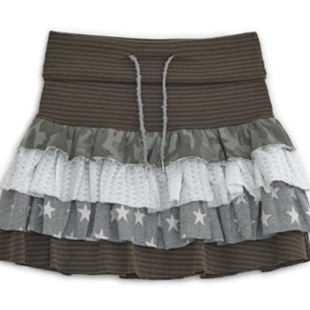 Cancan layered skirt (brown)