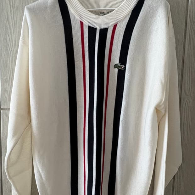 라코스테 스트라이프 니트 L