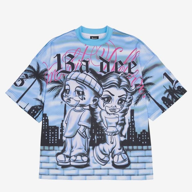 배디 Chicano Love Boxy Tee Sky Blue