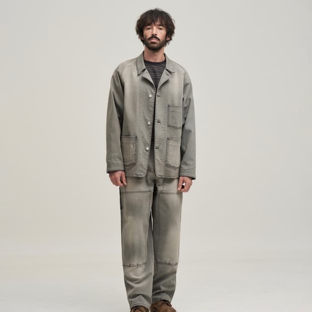 [3] 어나더오피스 카펜터 데님 워크 팬츠 Faded gray