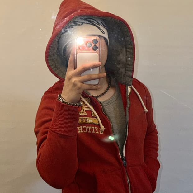 아베크롬비 빈티지 패치 후드집업