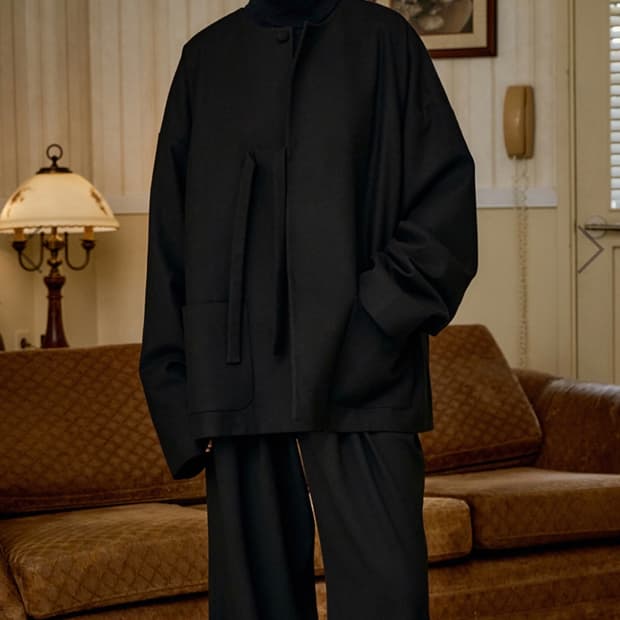 말렌 울 루프 자켓 블랙