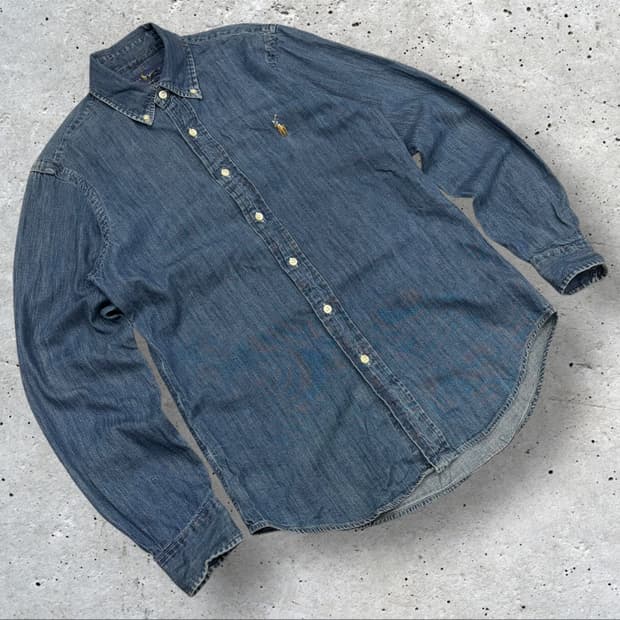 [XS] 폴로 랄프로렌 데님 긴팔 셔츠 남방 B775