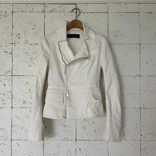 디스퀘어드 화이트 자켓 