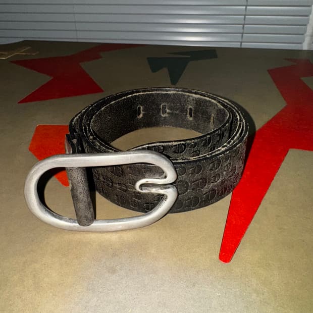 Horseshoe Leather Belt