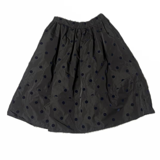 Vintage 도트 플레어 스커트