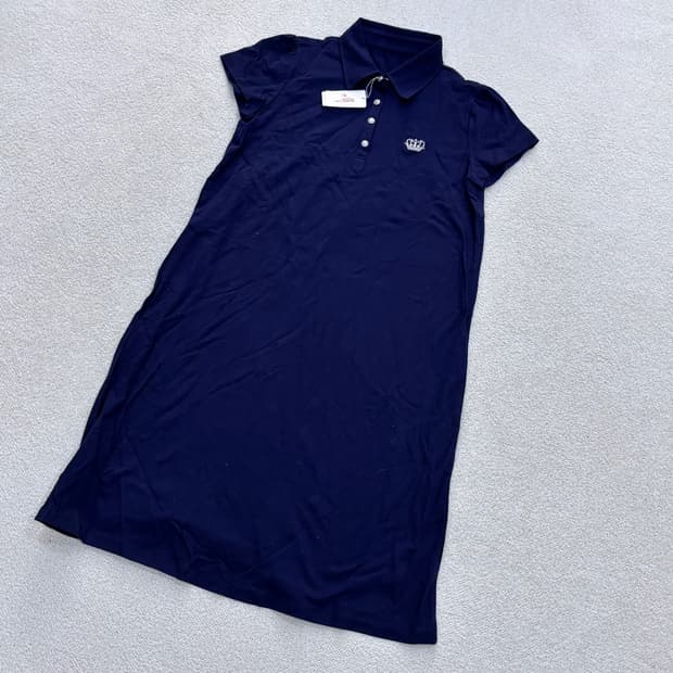 M 새상품 마더피아 네이비 카라 원피스 0401E