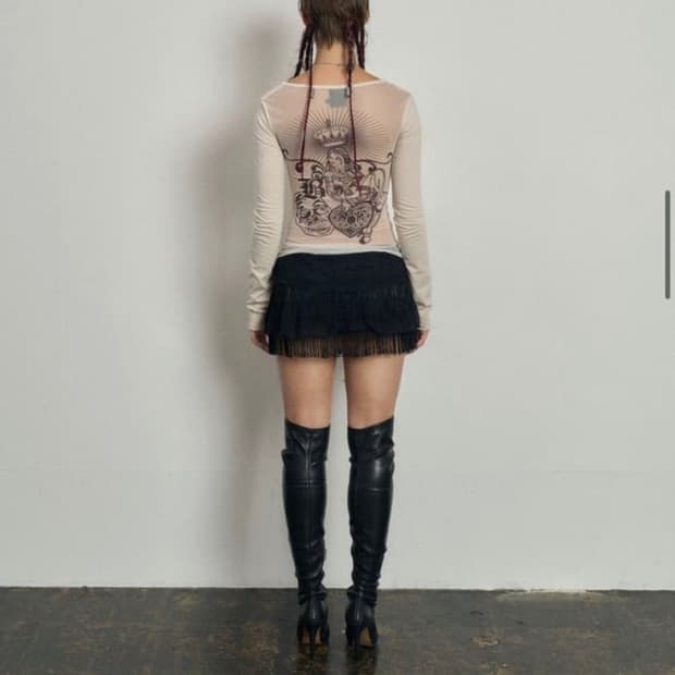 배디 백타투 롱슬리브 택o