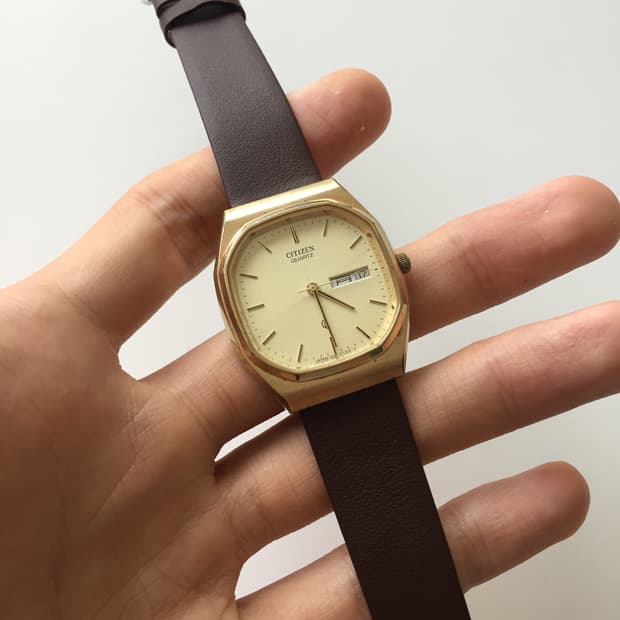 80s citizen octagon gold day-date(ver.2)