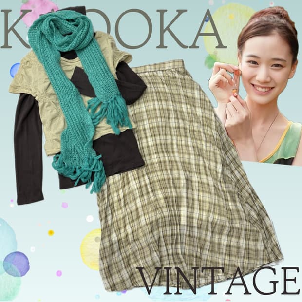 🤎하구미의 그런지 코디세트🤎레이어드 반팔 머플러 모리걸 히피 일본