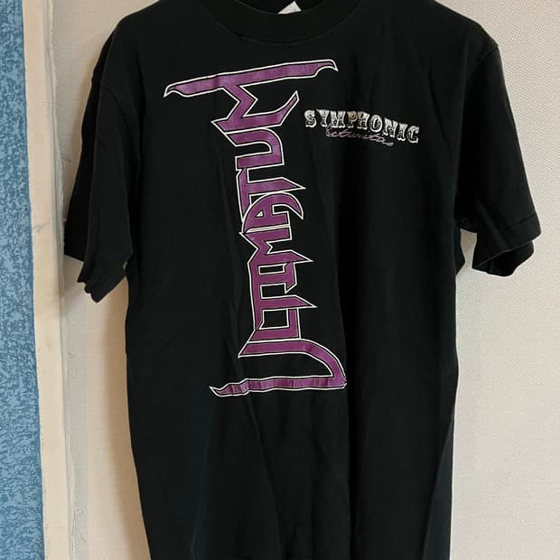 90년대 빈티지 메탈 밴드 티셔츠 Ultimatum USA제 싱글스티치