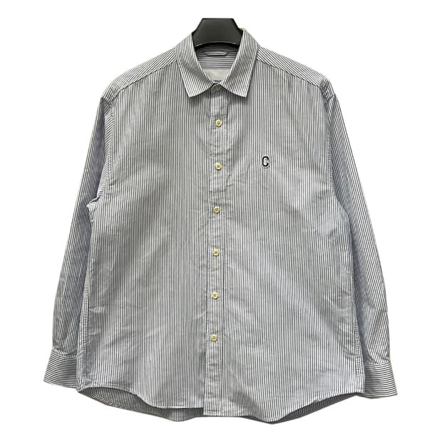 커버낫 C로고 오버핏 스트라이프 옥스포드 셔츠 S