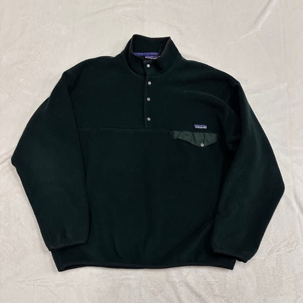 (XL)90s 파타고니아 신칠라 헤비웨이트 다크그린