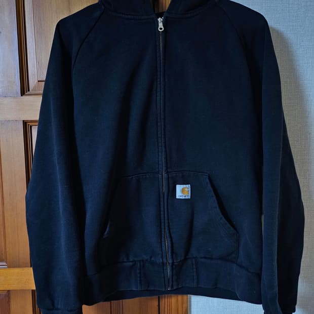 칼하트 기모 후드집업 블랙 L