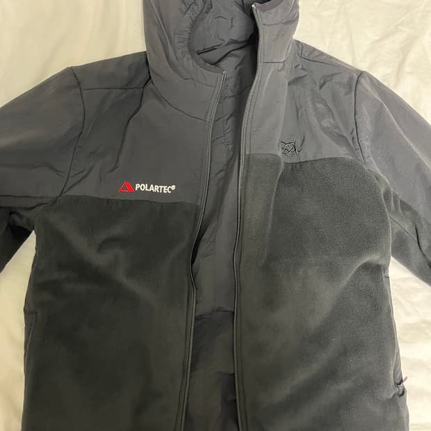 POLARTEC® Reversible Zip-Up Hoodie Black
