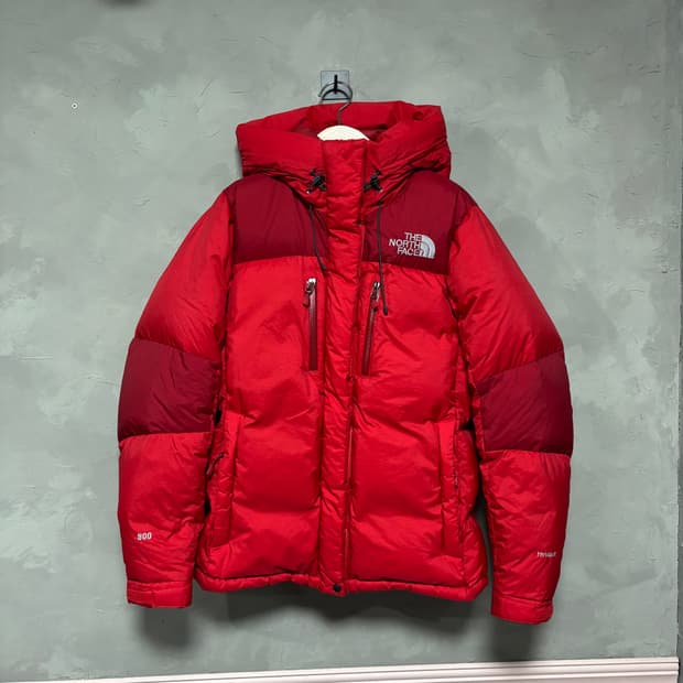 노스페이스 800 하이벤트 구스다운 패딩 빨강