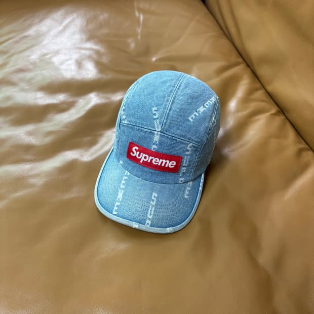 Supreme 슈프림 워시드 데님 캠프캡 모자 (Washed Denim)