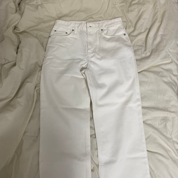 라츠 아이보리 데님 팬츠